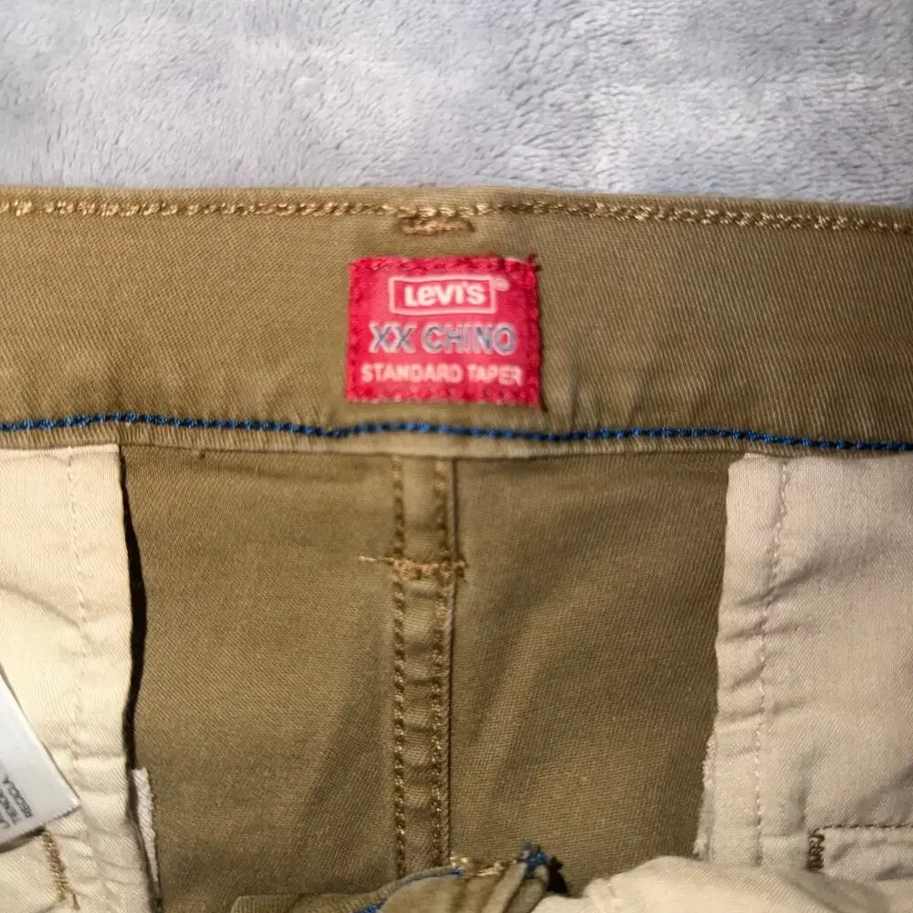 Levi’s XX Chino Standard Taper Mens Pants Olive Green Waterless